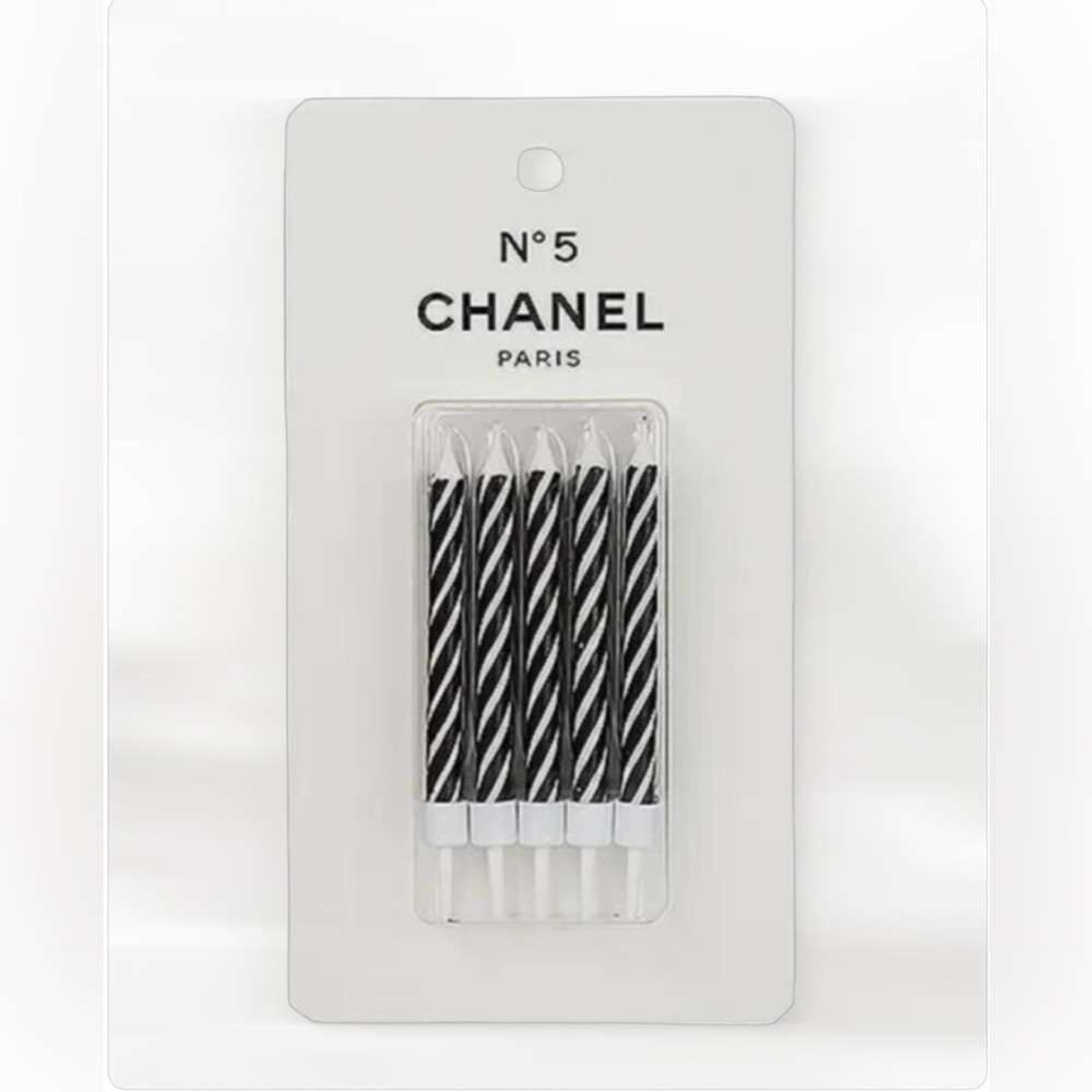 NEW Chanel Factory 5 Candles 10 Novelty Chanel N°5 100th Anniversary White Black